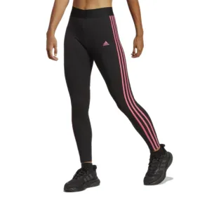 Adidas Women's 3 stripes Legging (Black/Pulse Magenta)