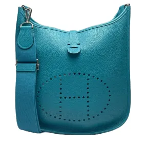 Evelyne PM III in Turquoise Clemence Leather PHW