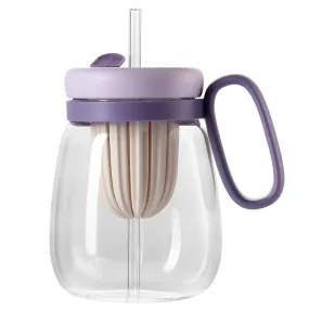 Glass Straw Cup 28Oz