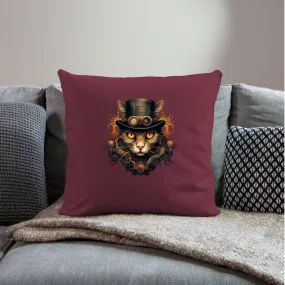 Kissenbezug 45x45cm mit Katzenmotiv "Steampunk Cat"