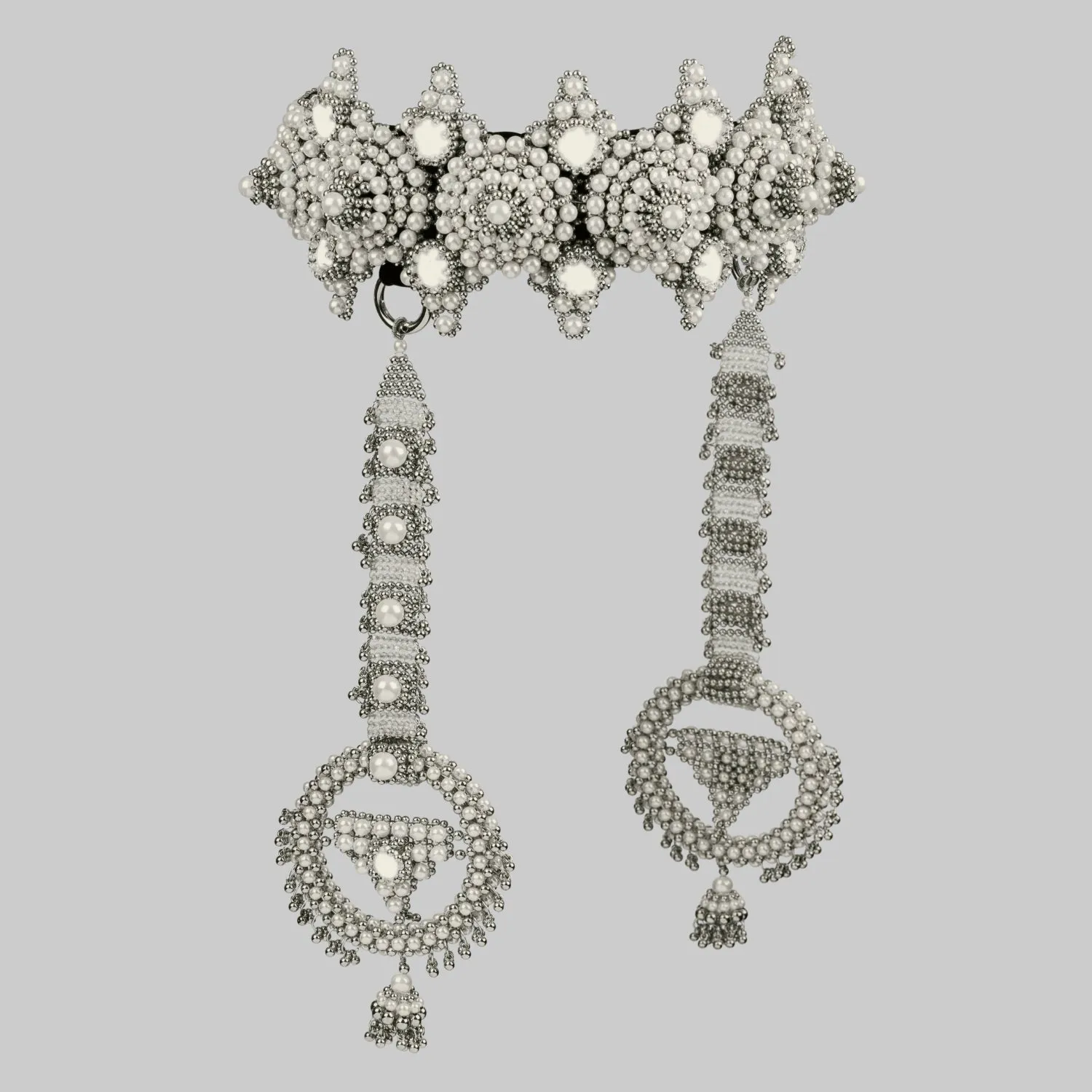 Pearl Eingana Crown with Anouk Medallions