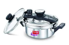 Prestige Svachh Clip-on Mini Stainless Steel 2 Litre Pressure Cooker