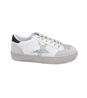 "Glitter star" shoes silver