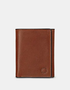 Three Fold Brown Leather Wallet