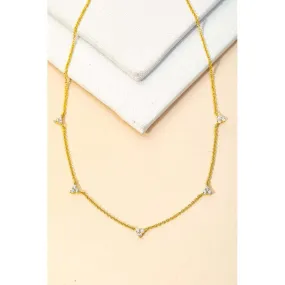 Triangle Stud Necklace