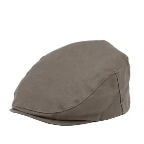 TRP0503 Troop London Accessories Waxed Canvas Old School Style Hat, Flat Cap, Shelby Newsboy Cap